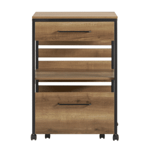 Køkkenvogn, mobil køkkenø med smart opbevaring, brun 60x45x90 - Køkkenudstyr - Daily-Living