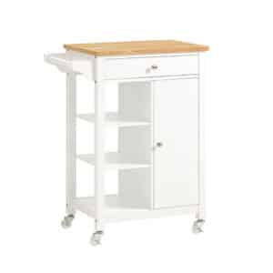 Køkkenvogn og køkkenø, rullevogn og serveringsvogn, hvid - Køkkenudstyr - Daily-Living